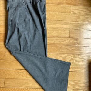 COS Gray Pleated Wide Trousers